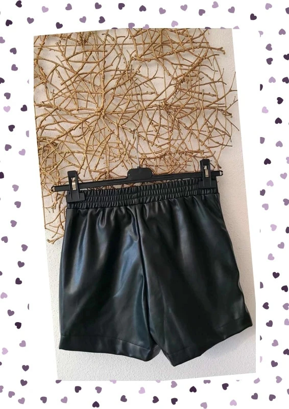 Short de similicuero negro – Chic y moderno - Nunca usado - S, M o L – photo 4